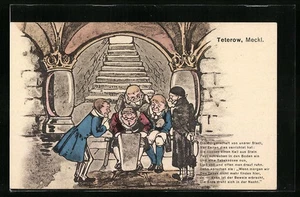 Künstler-AK Teterow i. Meckl., Die Bürgerschaft vor unserer Stadt - Picture 1 of 2
