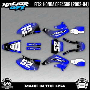 Kit gráfico para Honda CRF450R (2002-2004) ominoso - AZUL - Imagen 1 de 4