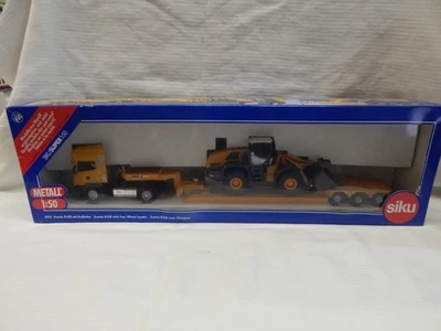 CARGADOR BAJO SIKU SCANIA R620 CON CARGADOR LEIBHERR SIN USAR, EN CAJA 1:50 ESCASO Foto 1 de 4