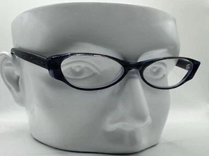 Vintage Y2K Eyeglasses | NOS | Mini Cat Eye Style | Blue Frame | Clear Lens - Picture 1 of 10