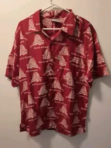 Vintage Platinum FUBU Shirt Medium Red Fat Albert Dumb Donald All Over Print Y2K - Bild 1 von 3