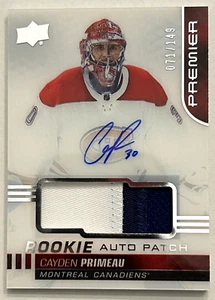 Parche automático Premier Cayden Primeau 2019-20/149 - Imagen 1 de 2