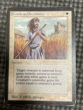 MTG Sword To Plowshares English Alpha Version Rare Magic The Gathering