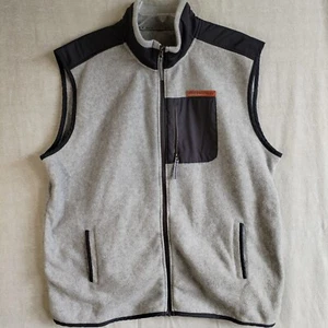 Simply Southern Men's 2XL Fleece Full Zip Vest Pockets Gray Polyester Spandex - Picture 1 of 10