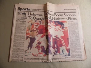 Omaha World Herald Sports Section / November 24 1985 / Nebraska Cornhuskers - Picture 1 of 2