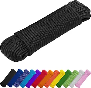 1000Lb Rope – 1/4” & 3/8” – 90 FT | 150 FT – Strong All-Purpose Utility Rope – C - Picture 1 of 17