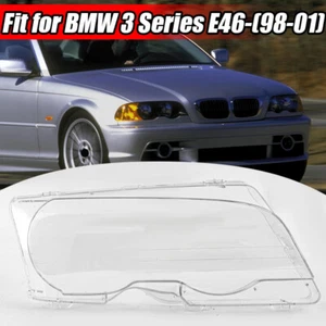 Cubierta de lente de faros de coche derecha para BMW E46 1999-2003 2000 2 PUERTAS M3 2001~2006 - Imagen 1 de 12