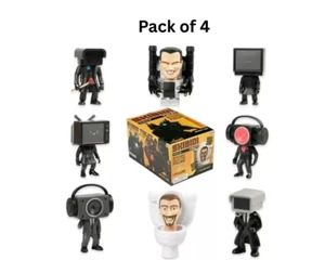 Skibidi Toilet Mystery Collector Series, 1 de 8 Personajes, Pack de 4 - Imagen 1 de 8
