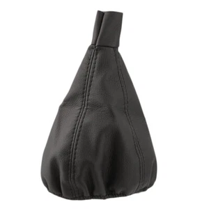 Car Interior Gear Shift Stick Gaiter Boot Dust Proof Covers Black PU Leather - Picture 1 of 12