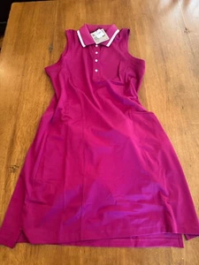 Womens Puma Everyday Pique Golf Dress w/ skort, Magenta Gleam, NWT, S - Picture 1 of 2