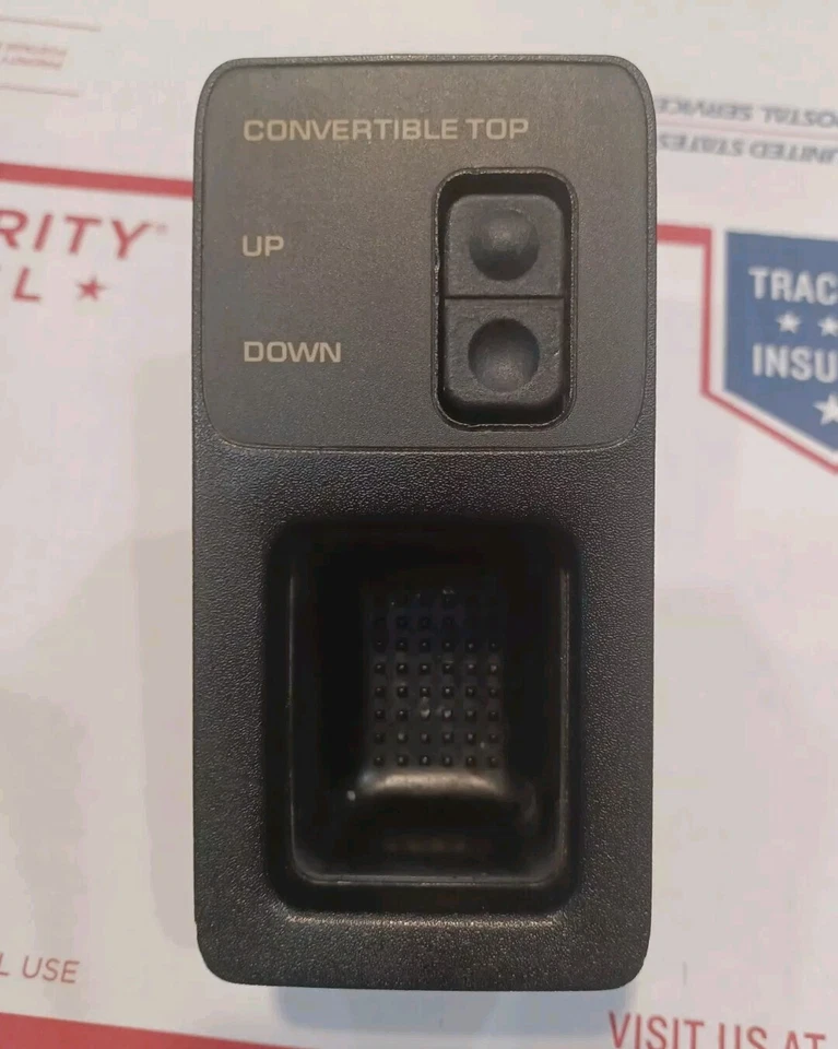 Chrysler Lebaron 1992 convertible techo techo interruptor botón con moldura OEM 4373510 enchufe Foto 1 de 4