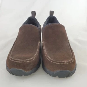 Lands End Moc Shoes Womens Size 8 BrownSuede Slip On Casual Shoes 66520 - Picture 1 of 9