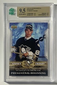2005-06 Upper Deck Sidney Crosby MNT 9.5 True Gem Mint Phenomenal Beginning RC