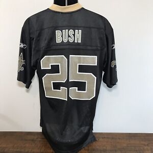 Reggie Bush Jersey Mens Small Black Mesh New Orleans Saints Reebok NFL Equipment