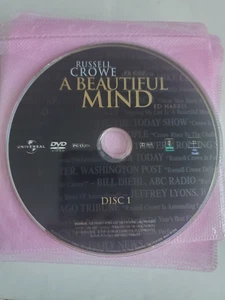 A Beautiful Mind Loose Disc DVD Universal Studios Movie - Picture 1 of 4