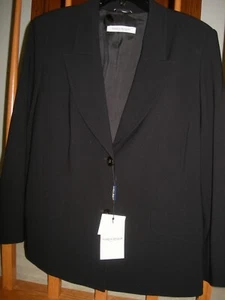 NWT MARINA RINALDI Black Jacket Blazer MR size 25 USA 18 Made in Italy - Picture 1 of 5