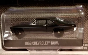 Chevrolet Nova 1968 Greenlight 1:64 coche diecast Black Bandit serie 23 - Imagen 1 de 6