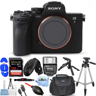 Sony a7 IV Mirrorless Camera ILCE-7M4/B - 12PC Accessory Bundle - Image 1 of 4