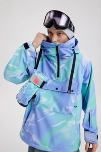 Nobaday PURE FREE FLUORSPAR Deep Purple Thermo Print Ski/Snowboardjacke - Bild 1 von 4
