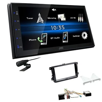 JVC Autoradio Touchscreen Bluetooth USB für Skoda Rapid piano Canbus - Bild 1 von 4
