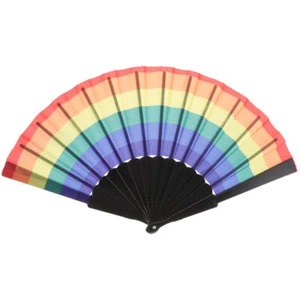Faltfächer Deko Regenbogenfächer Faltfächer Regenbogen Tanzen Fächer - Bild 1 von 12