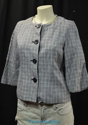Jones Wear Blazer Abrigo Ligero Forrado Chaqueta Crop Swing Mangas 3/4 Bolero 4P NUEVO Foto 1 de 4