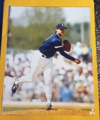 1989 Roger Clemens ORIGINAL Glossy 8x10 Color Photo - MLB Club Insignia on Back - Image 1 of 4