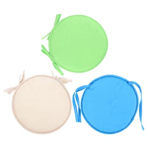 3 Pcs Round Sponge Mat Office Dining Room Chair Pads Cushion Kitchen - Picture 1 of 12