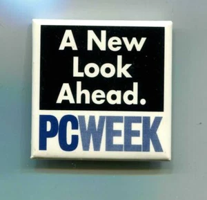 Comdex Computer Messe Pinback Button - PC Woche - Ein neuer Blick voraus - Bild 1 von 1