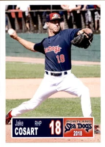 2018 Portland Sea Dogs Grandstand #4 Jake Cosart Houston Texas TX Baseball Card - Picture 1 of 2