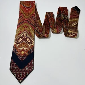 BRIONI Premium Multicolor Smooth Silk Luxury Tie w Intricate Pattern 60x3.5” WOW - Picture 1 of 13