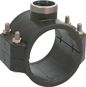 Pe-Anbohrschelle Con Salida Rosca Interior 63mm para Trinkwassersystem - Picture 1 of 1