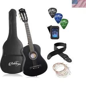 38-inch Beginner Cutaway Acoustic Guitar Package - Starter Kit w/ Tuner, Gig Bag - Picture 1 of 8