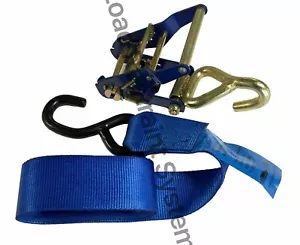 (2 Pack) Car Carrying Ratchet Tie Down 650kg x 3mtr , Tilt Tray, Tiedown - Picture 1 of 1