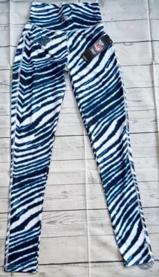 NUEVOS ETIQUETAS Carolina Panthers Mafia Majestic Zubaz Leggings Damas Adolescentes Talla XS Foto 1 de 4