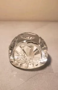 Vintage "Double G" Cut Crystal Gucci Paperweight - Signed - Picture 1 of 8