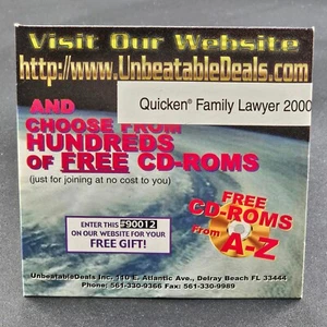 2000 Quicken Family Lawyer Software CD-ROM UnbeatableDeals "NEW-SEALED" - Picture 1 of 3