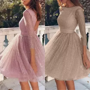 Mujeres Vestido Cóctel Suministros Fiesta Baile de graduación Boda Dama de honor Formal - Imagen 1 de 11