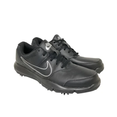 Nike masculino corte baixo Durasport 4 picos de golfe 844550-001 preto/prata tamanho 8M - Imagem 1 de 4