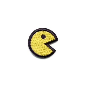 Retro Pac-Man bestickt Aufbügeln Patch klassisches Arcade-Spiel Charakter Vintage - Bild 1 von 2