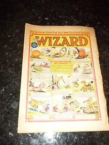 THE WIZARD Comic (1951) - No 1342 - Date 03/11/51 - UK Comic blue ink back page - Picture 1 of 1
