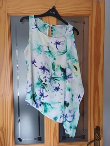 Red Herring Multi Coloured Asymmetric Top Size 10 - Picture 1 of 4
