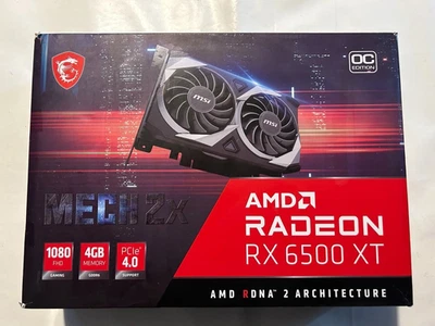 🟢 Scheda video MSI AMD RADEON RX 6500 XT MECH 2X 4GB GDDR6 - Immagine 1 di 4
