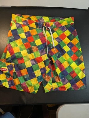 Pantalones Cortos de Tablero MAMBO Para Hombres Talla Fuerte XL MOMBASSA RETRO Color Cuadros Australia Foto 1 de 4