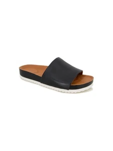 GENTLE SOULS KENNETH COLE Mens Black Montauk Platform Slide Sandals Shoes 9 - Picture 1 of 11