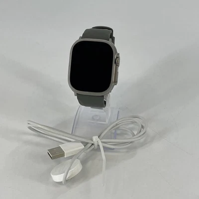 Apple Watch (Ultra 2) 49mm Natural Titanium (LTE) w/ Dark Gray Band- Excellent  - Image 1 of 4