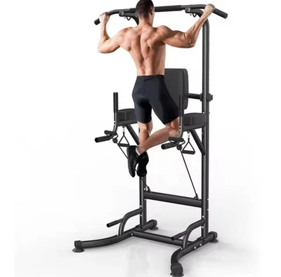 professional Gym Power Tower Dip Station Pull Up Bar Multi-Function Workout - Image 1 of 4