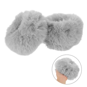 2 Stück Kunstfell Armbänder pelzige Armstulpen flauschige Bündchen für Damen - Bild 1 von 17