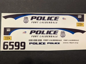 1/24 Fort Lauderdale Police Florida Waterslide Decal - Bild 1 von 1