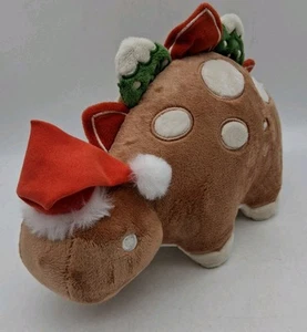 Bellzi Steggi the Stegosaurus Plush Dinosaur Stuffed Toy Animal Santa Hat 12" - Picture 1 of 13